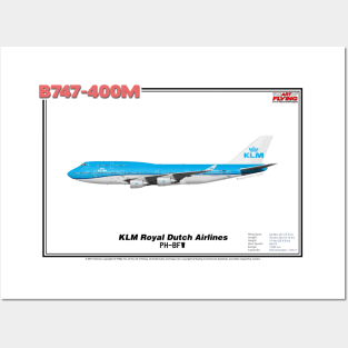 Boeing B747-400M - KLM Royal Dutch Airlines (Art Print) Posters and Art